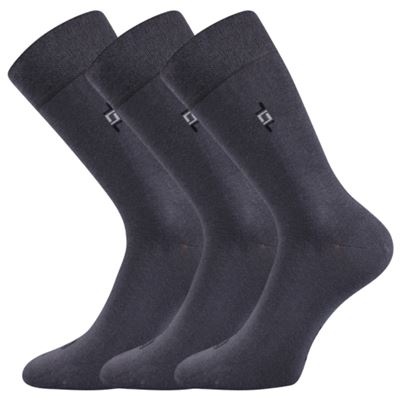 DESPOK men's formal socks, dark grey