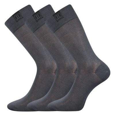 DESTYLE men's dress socks made of mercerised cotton, DARK GREY