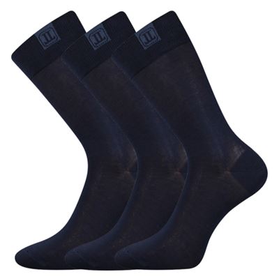 Men's formal socks DESTYLE made of mercerised cotton DARK BLUE