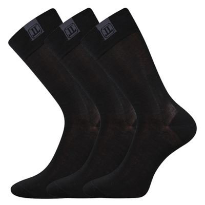 Men's formal socks DESTYLE made of mercerised cotton BLACK