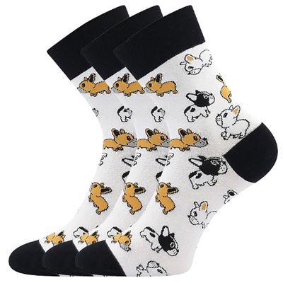 DEVIVE funny dress socks with DOGS pictures