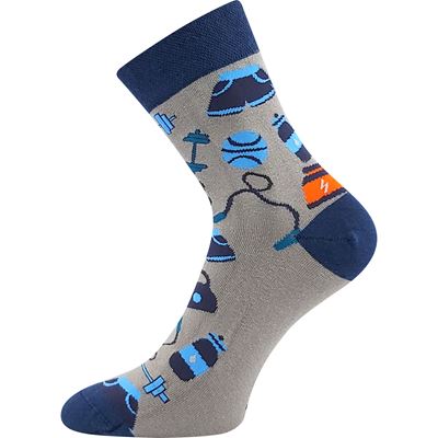 DEVIVE funny dress socks with GYM images