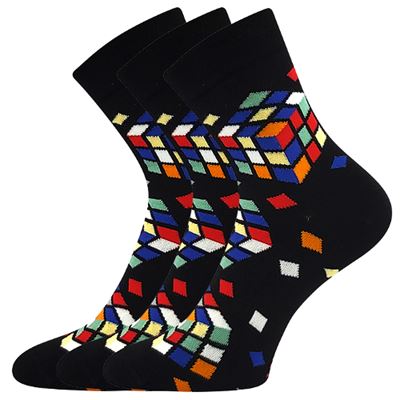 DEVIVE funny dress socks with DICE pictures