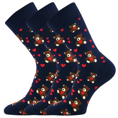 DEVIVE funny dress socks with BEAR pictures