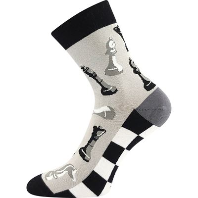 DEVIVE funny dress socks with CHESS pictures