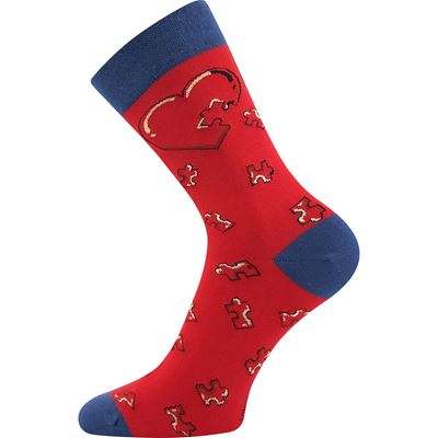 DEVIVE funny dress socks with HEART II images