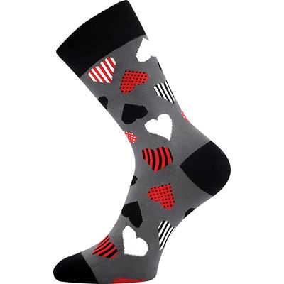 DEVIVE funny dress socks with HEART images III