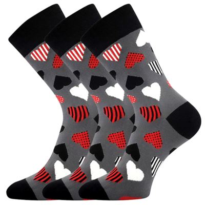 DEVIVE funny dress socks with HEART images III