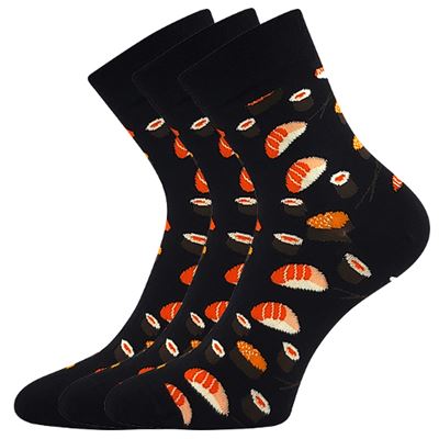 DEVIVE funny dress socks with SUSHI pictures