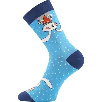 DEVIVE funny dress socks with pictures of BUNNIES