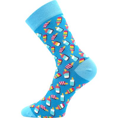 DEVIVE funny dress socks with ICE CREAM pictures