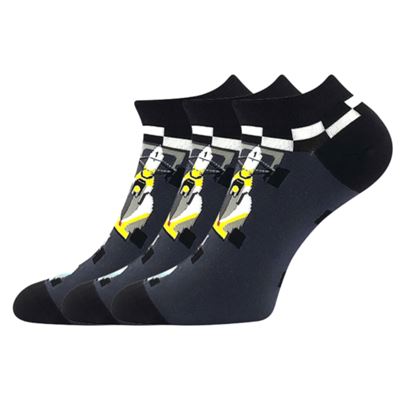 DEWOW colourful socks with FORMULE pictures