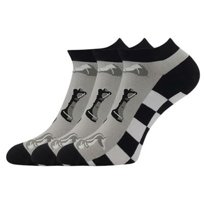 DEWOW colourful socks with CHESS pictures