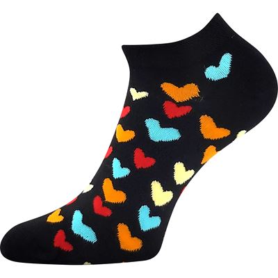 DEWOW colourful socks with HEART designs