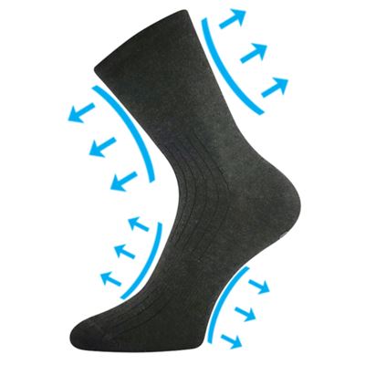 Very stretchy socks DIABAMBIX for diabetics ANTHRACITE MELANGE