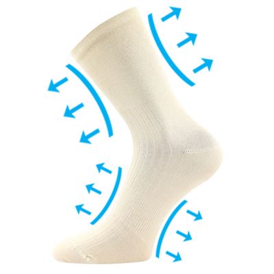 Very stretchy socks DIABAMBIX for diabetics BEIGE