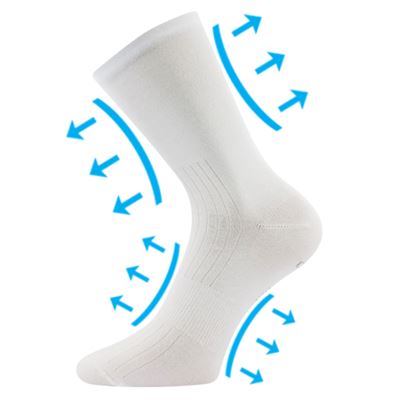 Very stretchy socks DIABAMBIX for diabetics WHITE