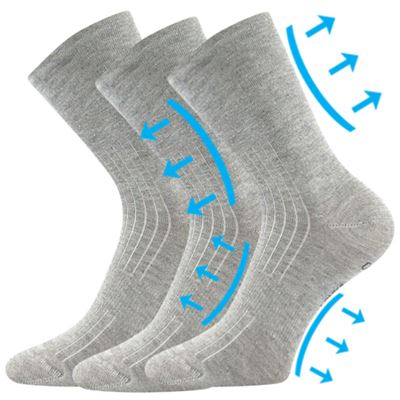 Very stretchy socks DIABAMBIX for diabetics GREY LIGHT Lonka 126872 2