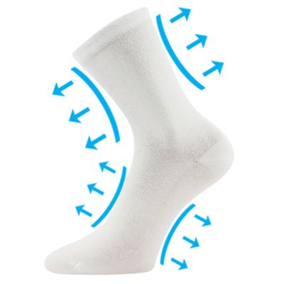 DIACOTTONIX super stretch socks for diabetics WHITE