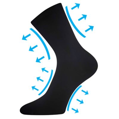 DIACOTTONIX super stretch socks for diabetics BLACK