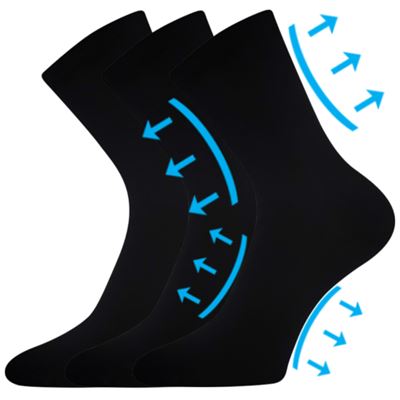 DIACOTTONIX super stretch socks for diabetics BLACK Lonka 126869 2