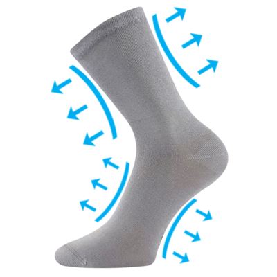 DIACOTTONIX super stretch socks for diabetics LIGHT GREY