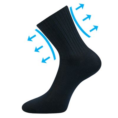 DIARTEN medical socks with non-constricting cuff, DARK BLUE