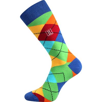 Trendy DIKARUS formal square socks, colourful A (3 pairs)