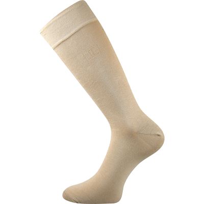 Men's high formal socks DIPLOMAT beige