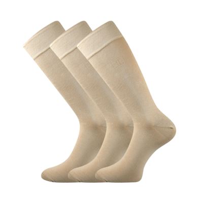 Men's high formal socks DIPLOMAT beige