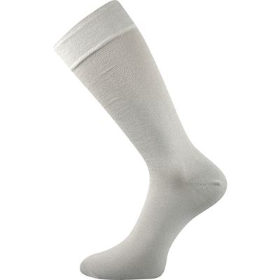 Men's high formal socks DIPLOMAT light grey