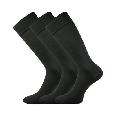 Men's high formal socks DIPLOMAT dark grey