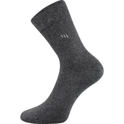 Men's formal socks DIPOOL anthracite melange