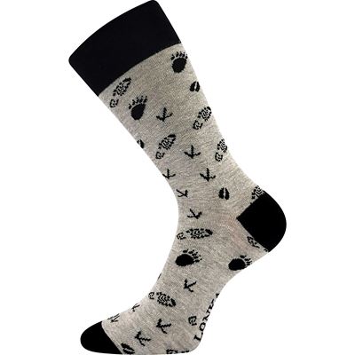Trendy socks paired 1+1 DOBLE with POLICE images