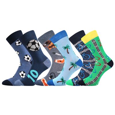 Children's trendy picture socks DOBLIK paired 1+1 BOYS (3 pairs)