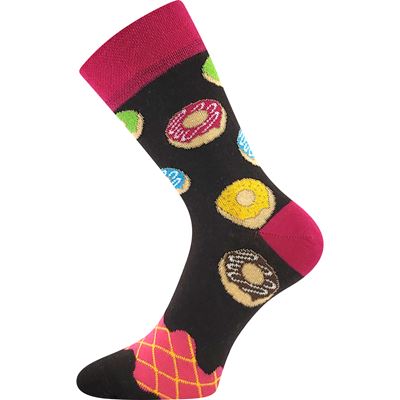 Funny DONUT socks in a box PINK