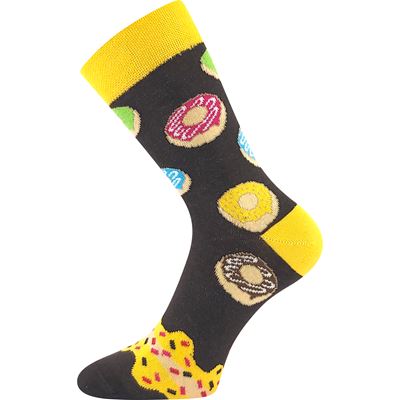 Funny DONUT socks in a box YELLOW
