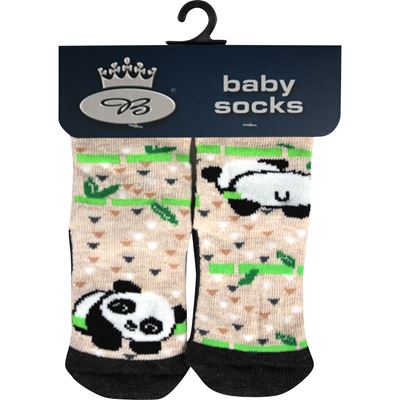Baby socks, paired 1+1 DORA with pandas