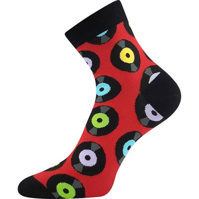 Funny DORWIN socks with LP record images