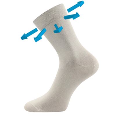 DRBAMBIK light grey bamboo medicine socks