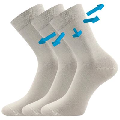 DRBAMBIK light grey bamboo medicine socks