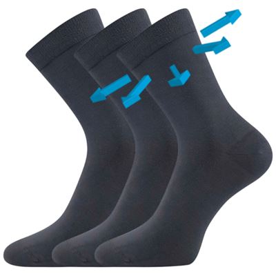 DRBAMBIK bamboo medicine socks, dark grey