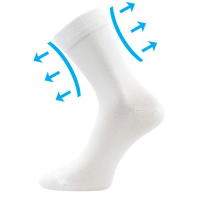 DRMEDIK cotton medicine socks, white