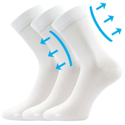 DRMEDIK cotton medicine socks, white