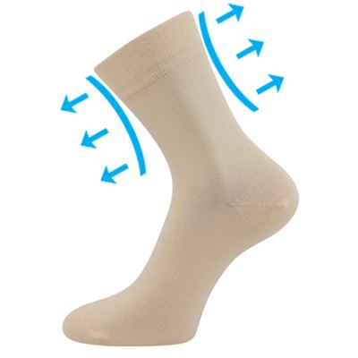 DRMEDIK beige cotton medical socks