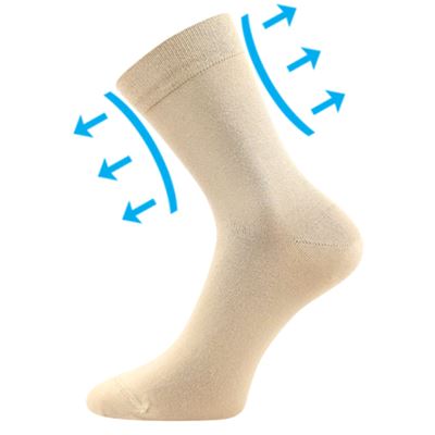 DRMEDIK beige cotton medical socks