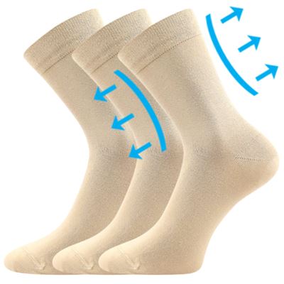 DRMEDIK beige cotton medical socks