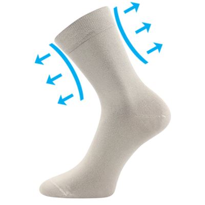 DRMEDIK cotton medicine socks, light grey