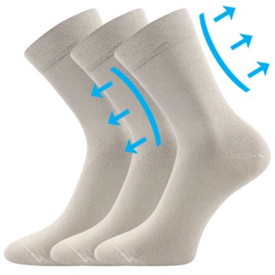 DRMEDIK cotton medicine socks, light grey