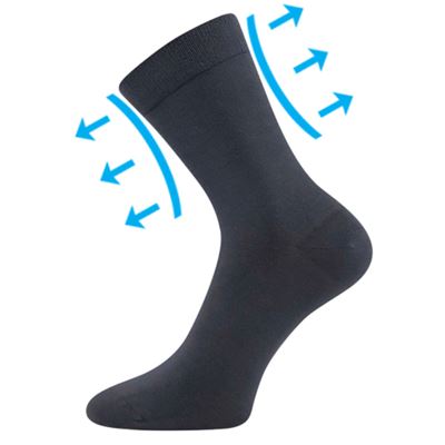 DRMEDIK cotton medicine socks, dark grey